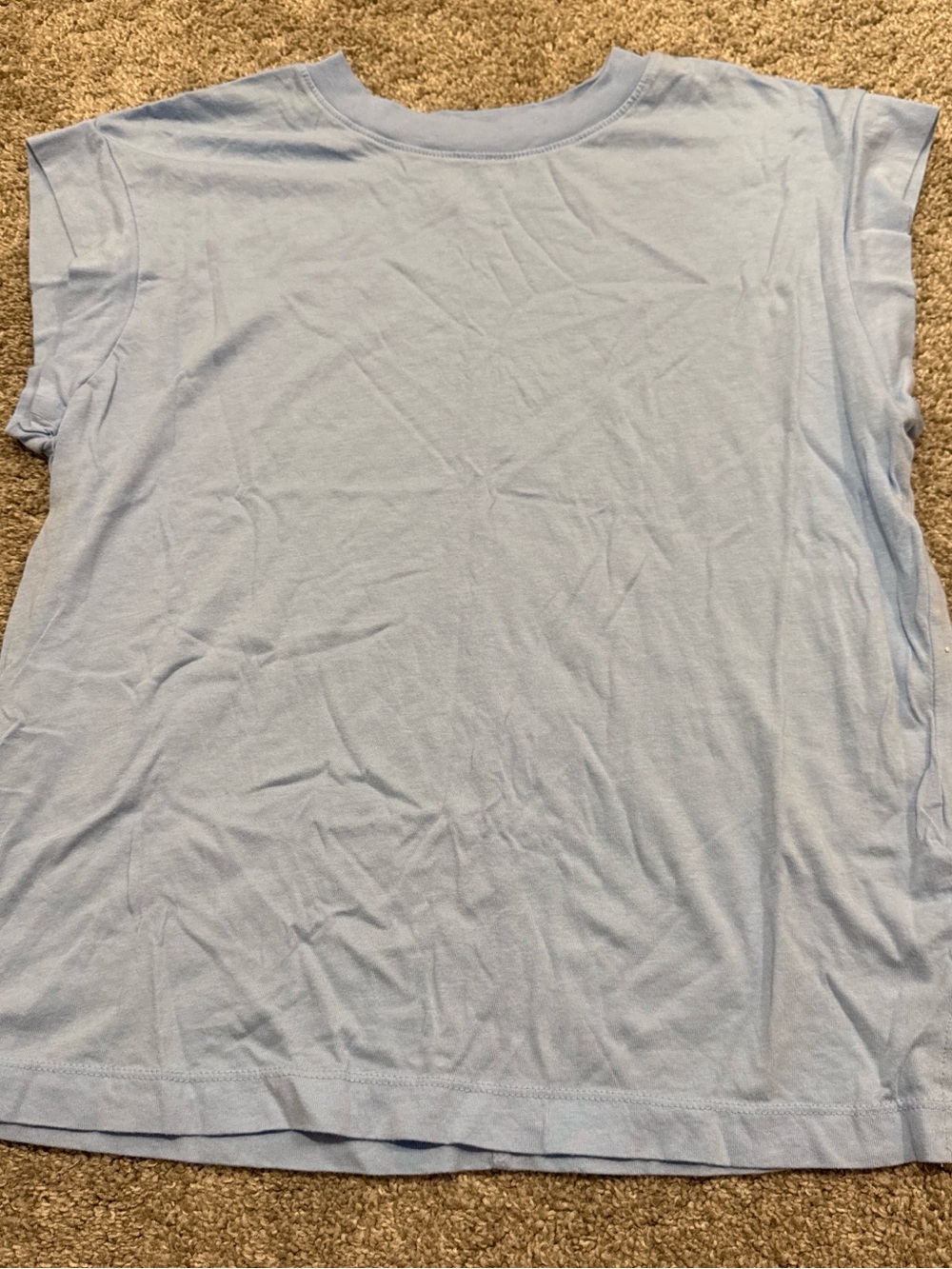 a new day Light Blue Short Sleeve Crewneck Tee